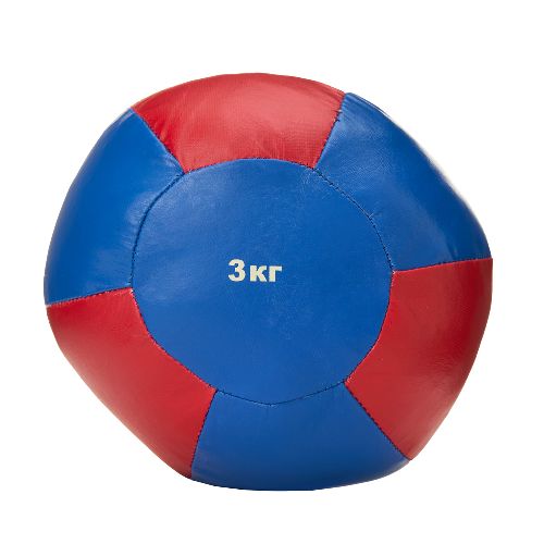 Медбол, искусственная кожа, диаметр 21см, Вес 3 кг