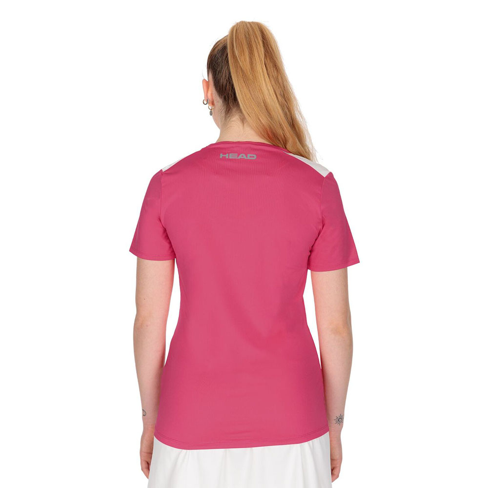 Футболка HEAD Club 22 T-Shirt W, женская, Размер l, Цвет Розовый