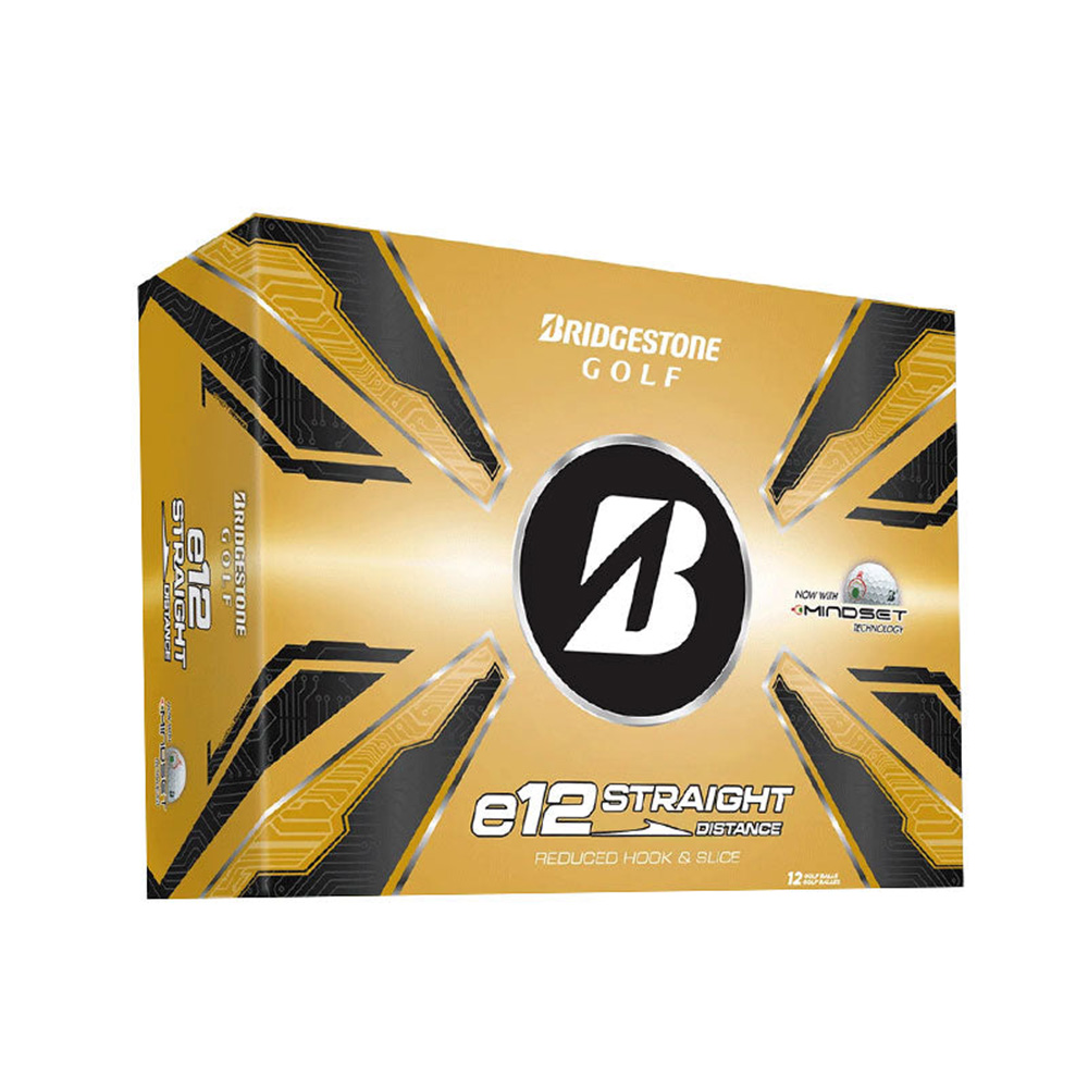 Мяч для гольфа Bridgestone 25 e12 Straight White, Цвет Белый