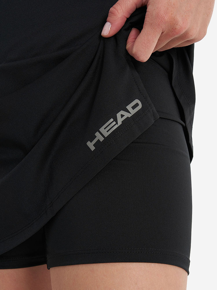 Юбка-шорты HEAD Club Basic Skort W, женские, Размер l, Цвет Черный