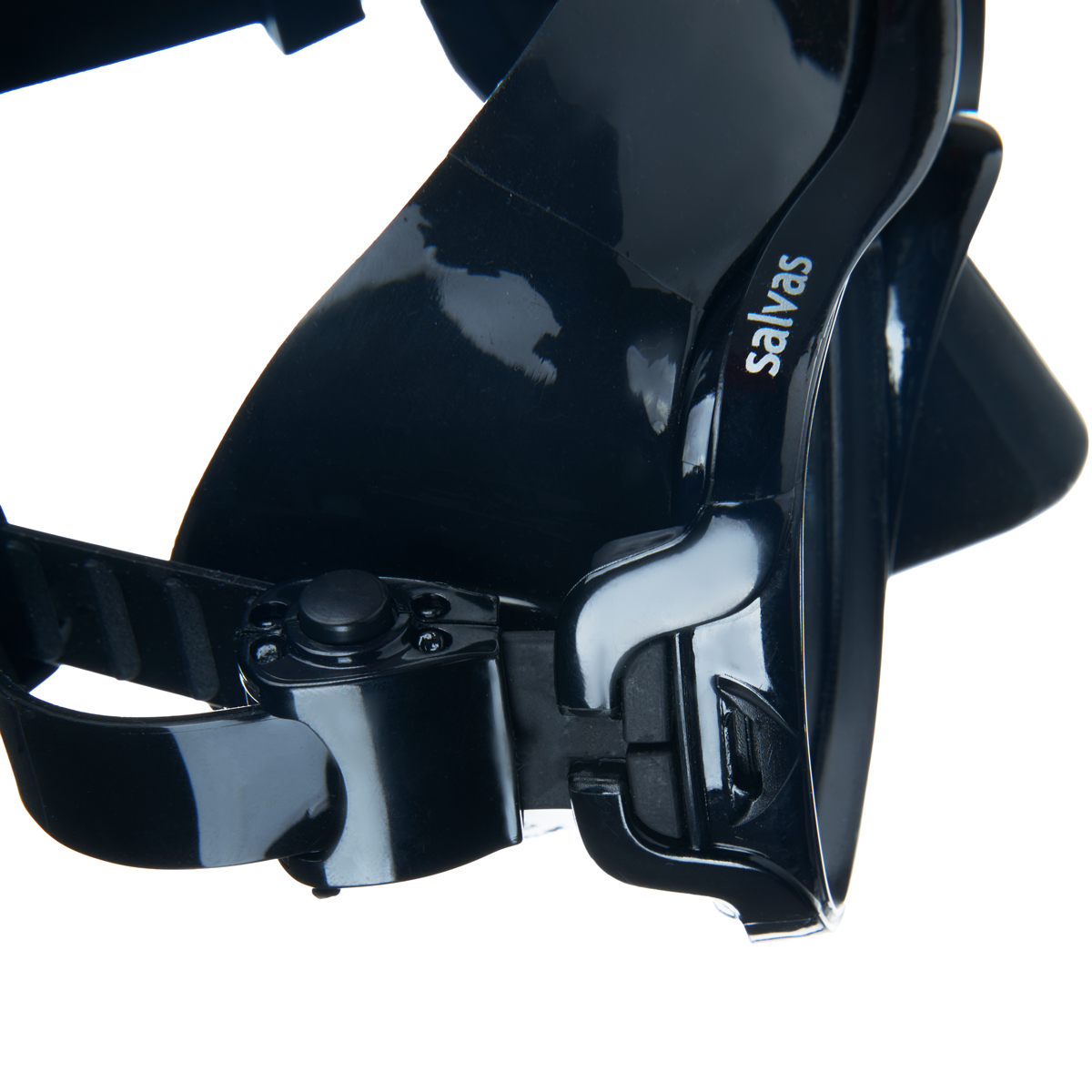 Маска для плавания SALVAS Sphera Black Sil, профессиональная, размер взрослый, черная