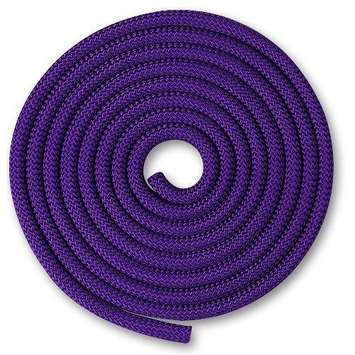 Скакалка гимнастическая INDIGO, длина 2,5м, Цвет Фиолетовый