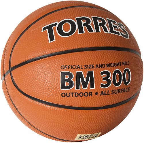 Мяч баскетбольный TORRES BM300, Размер 3