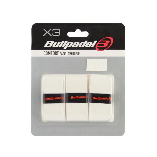 Овергрип BULLPADEL, белый, в упаковке 3шт