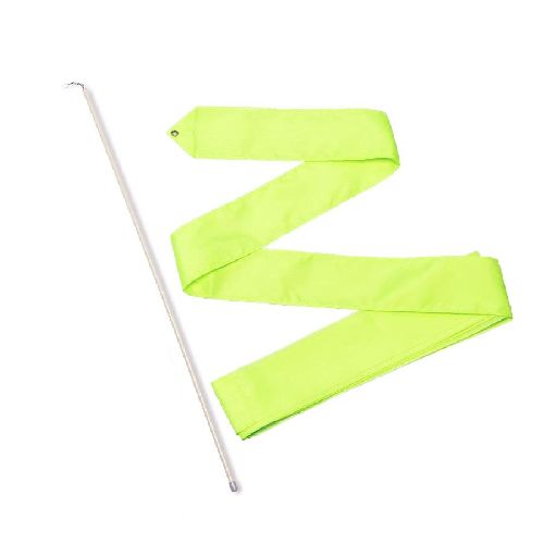 Лента гимнастическая с палочкой 50см, Цвет Лимонный