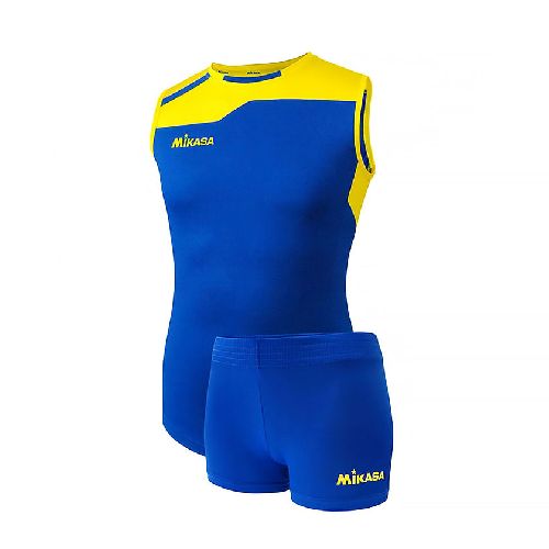 Форма волейбольная MIKASA, женская, Размер xl, Цвет Сине-желтый