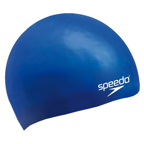 Шапочка для плавания SPEEDO Moulded Silicone Cap Jr, детская, Цвет Синий