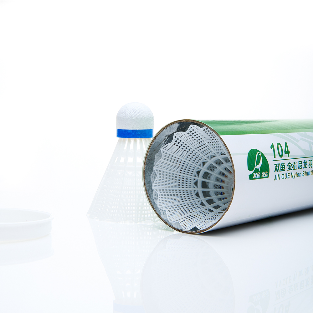 Воланы для бадминтона DOUBLE FISH JINQUE 104w, нейлон, 6 шт., Цвет Белый