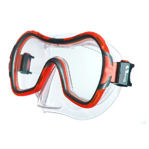 Маска для плавания SALVAS Viva Sr Mask, размер взрослый, Цвет Красный