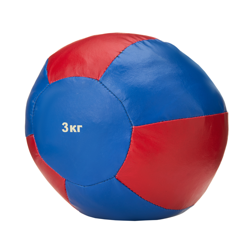 Медбол, искусственная кожа, диаметр 21см, Вес 3 кг