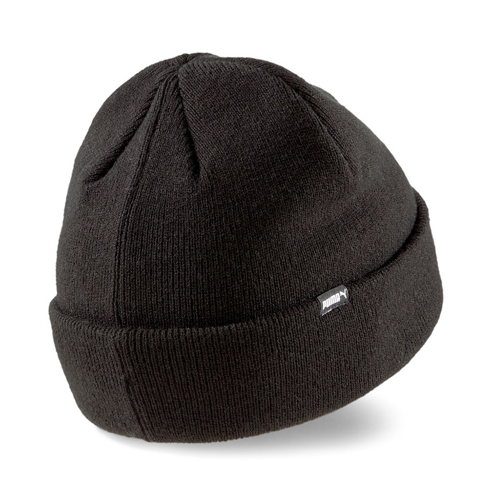 Шапка спортивная зимняя PUMA Classic Cuff Beanie, 02343401, черный