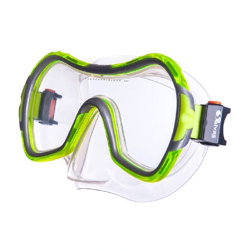 Маска для плавания SALVAS Viva Sr Mask, размер взрослый, Цвет Желтый