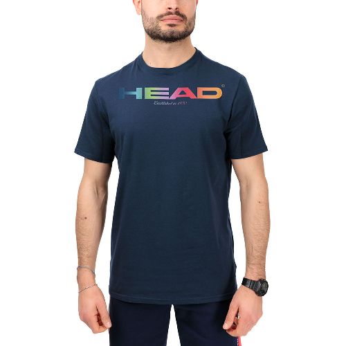 Футболка мужская HEAD Rainbow T-Shirt M, Размер l, Цвет Темно-синий