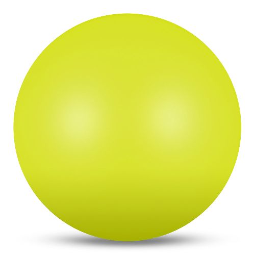Мяч для художественной гимнастики  INDIGO IN329 диаметр 19 см, Цвет Лимонный