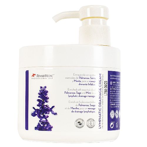 Лимфодренажный массажный крем REHAB, 500 мл