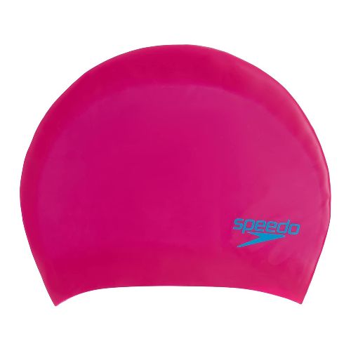 Шапочка для плавания SPEEDO Long Hair Pace Cap Jr, детская, Цвет Фуксия