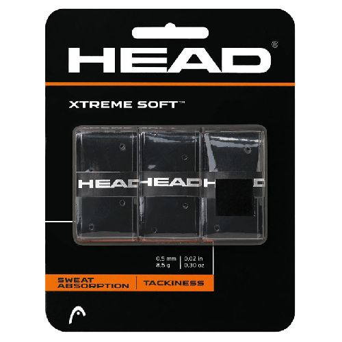 Овергрип HEAD Xtreme Soft, упаковка 3 шт., Цвет Черный