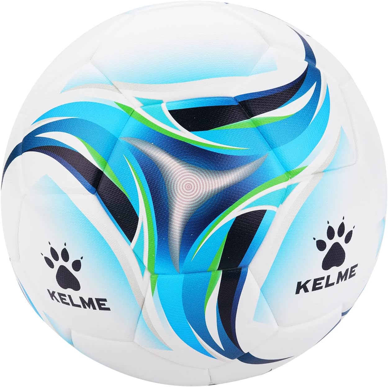 Мяч футбольный KELME Vortex 18.2, Размер 5, Цвет Бело-синий