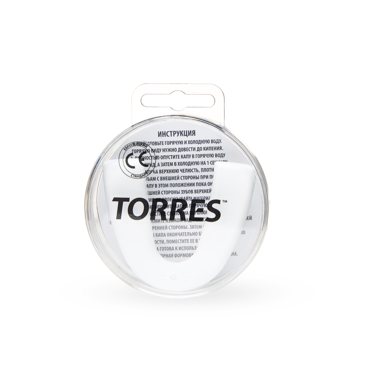 Капа боксерская TORRES, евростандарт, Цвет Белый