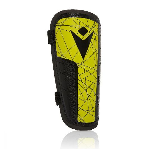 Щитки футбольные MACRON Lister, Размер junior, Цвет Черно-желтый