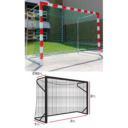 Сетка футзальная/гандбольная EL LEON DE ORO ячейка 10х10 см, Цвет Зеленый