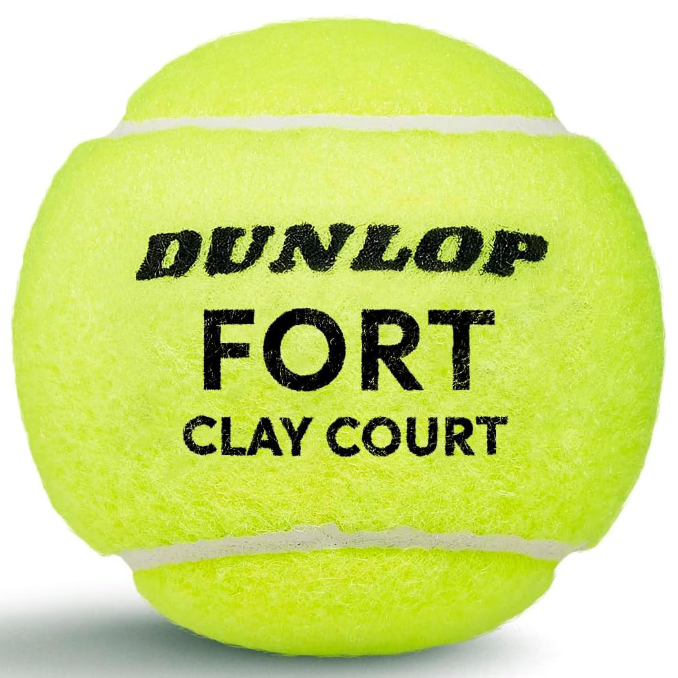 Мяч теннисный Dunlop Fort Clay Court 4B, 601613, уп.4 шт, ITF
