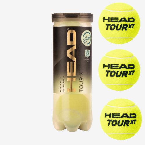 Мяч для большого тенниса HEAD Tour XT 3B, упаковка 3 мяча, ITF
