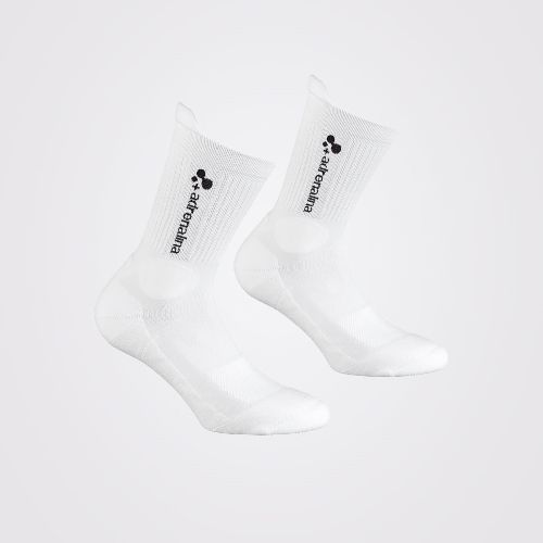 Носки волейбольные +ADRENALINA Best, белый, Размер l, Цвет Белый/Черный