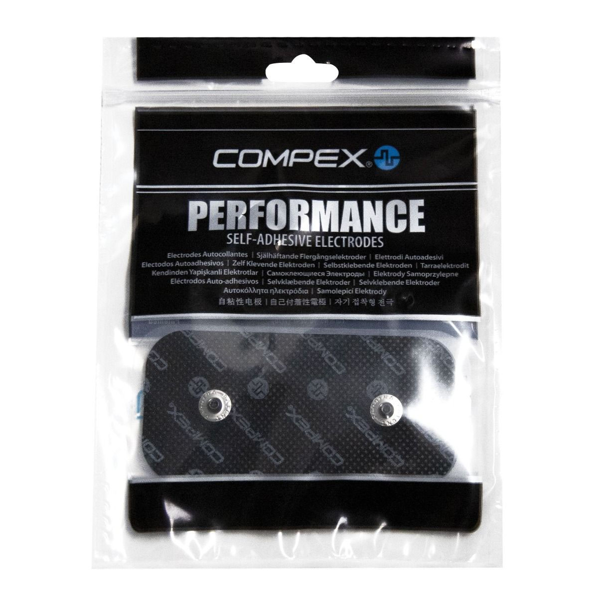 Электроды для миостимуляции COMPEX Performance Snap, 5х10 см, 2шт. в упаковке