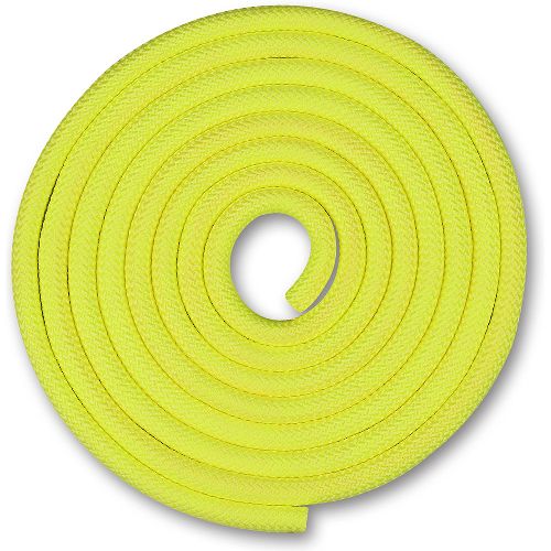 Скакалка гимнастическая INDIGO, длина 2,5м, Цвет Лимонный