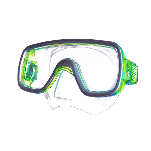 Маска для плавания SALVAS Geo Jr Mask, размер детский, Размер junior, Цвет Желтый