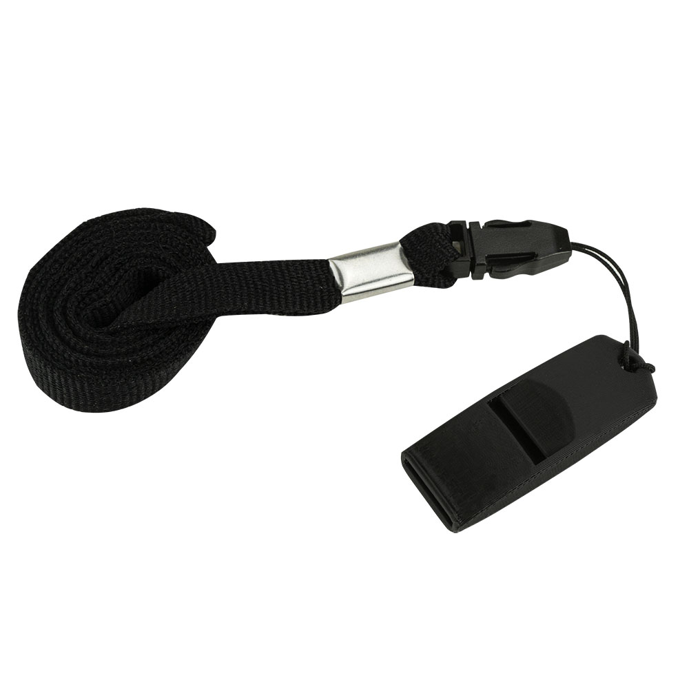 Свисток тренировочный JUMPfs, пластик, без шарика, черный