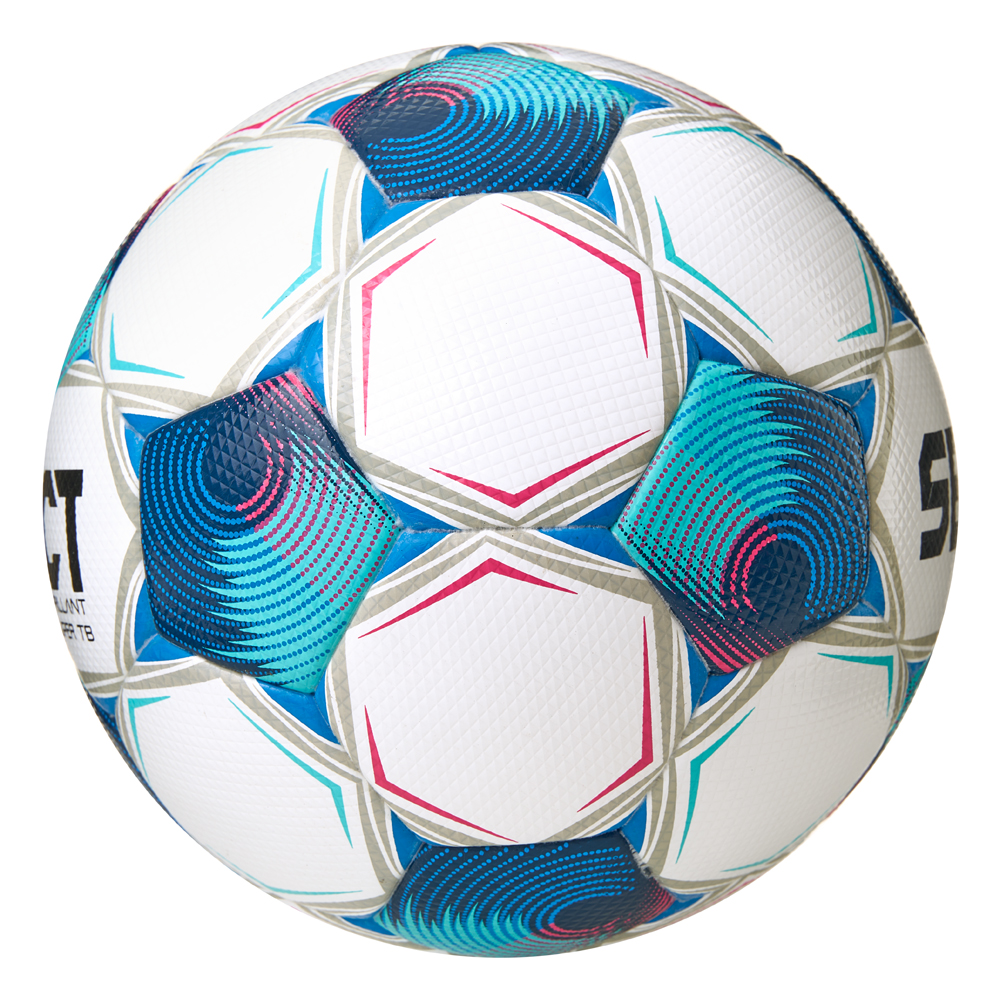Мяч футбольный SELECT Brillant Super TB V25, FIFA Quality PRO, Цвет Белый/Голубой