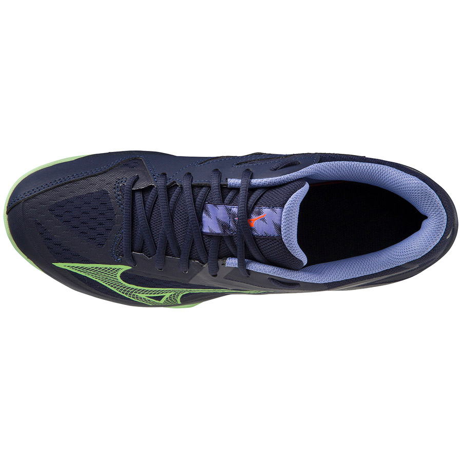 Кроссовки волейбольные MIZUNO Thunder Blade Z, мужские, Размер 43.5, Цвет Темносине-зеленый