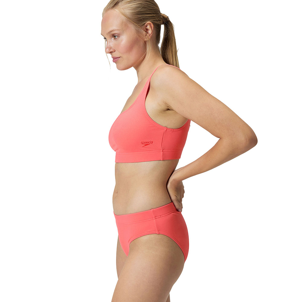 Купальник SPEEDO Textured Deep U-Back Bikinis, Размер р.30, Цвет Коралловый