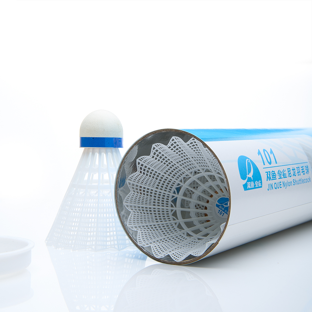 Воланы для бадминтона DOUBLE FISH JINQUE 101w, нейлон, 6 шт., Цвет Белый