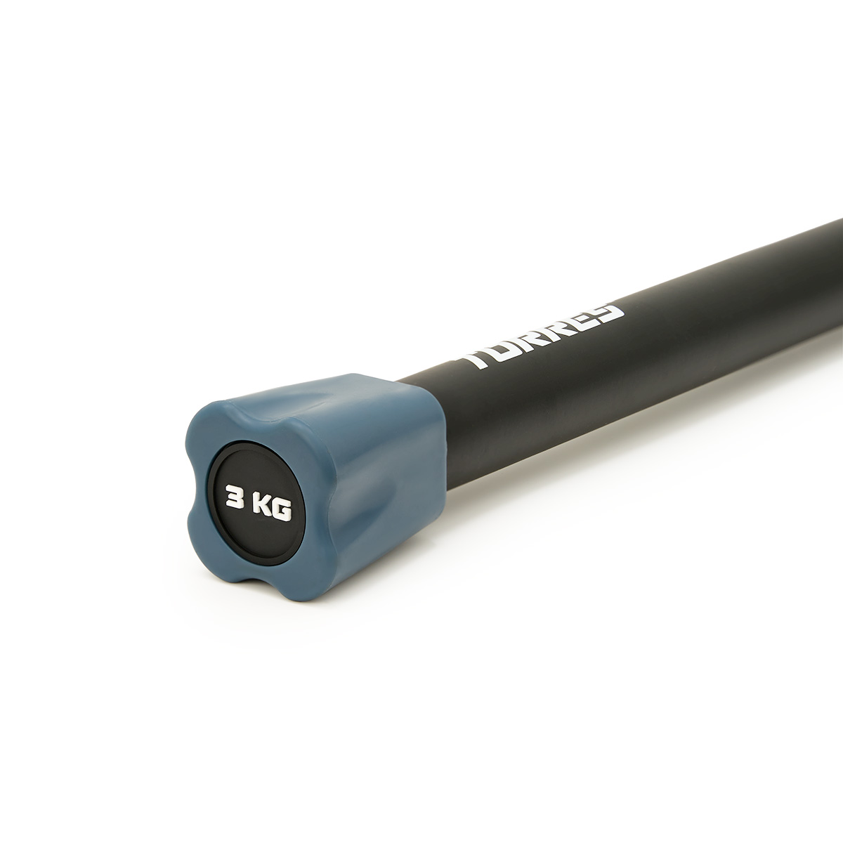 Бодибар металлический TORRES в неопреновой оболочке, Вес 3 кг