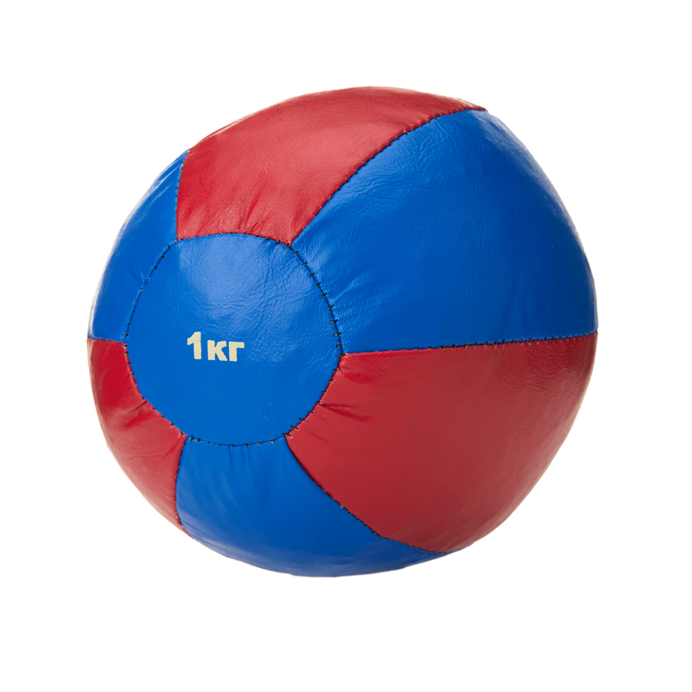 Медбол, искусственная кожа, диаметр 16см, Вес 1 кг