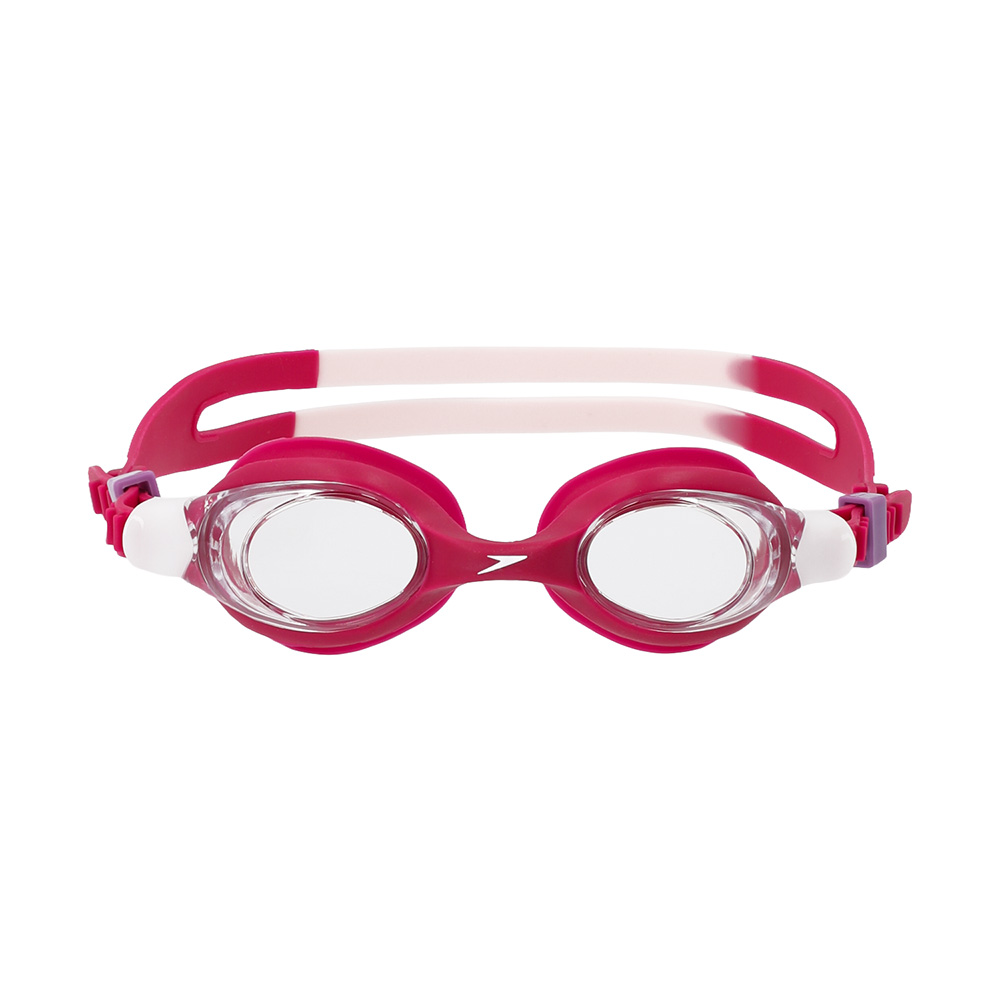 Очки для плавания SPEEDO SKOOGLES Jr, для детей 6-14 лет, Цвет очков/линз Красный/Прозрачный