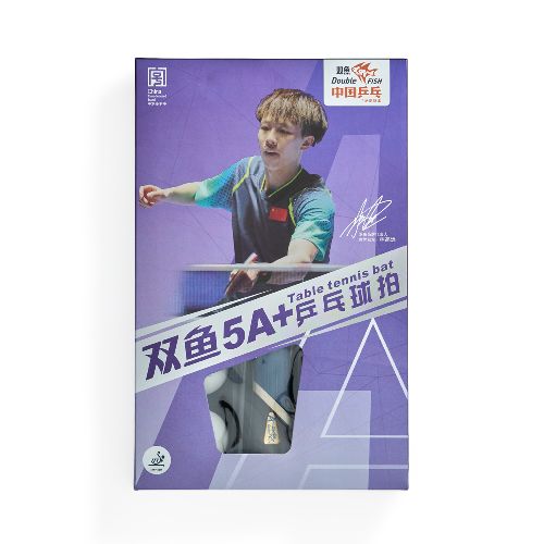 Ракетка для настольного тенниса DOUBLE FISH 5A+C, профессиональная, ITTF Approved, + 2 мяча