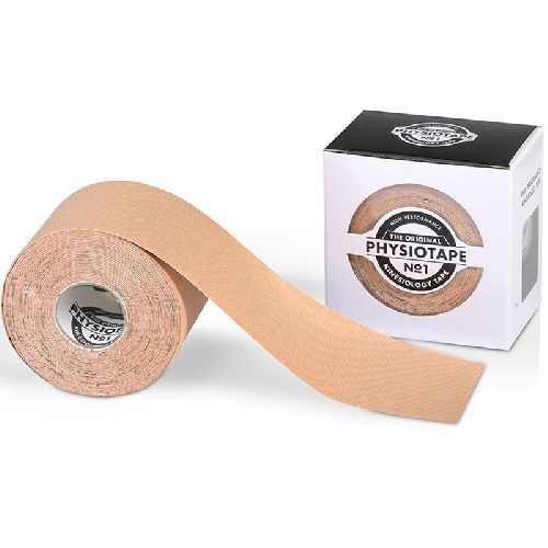 Тейп кинезиологический PHYSIOTAPE No.1, размер 5 см x 5 м, Цвет Телесный