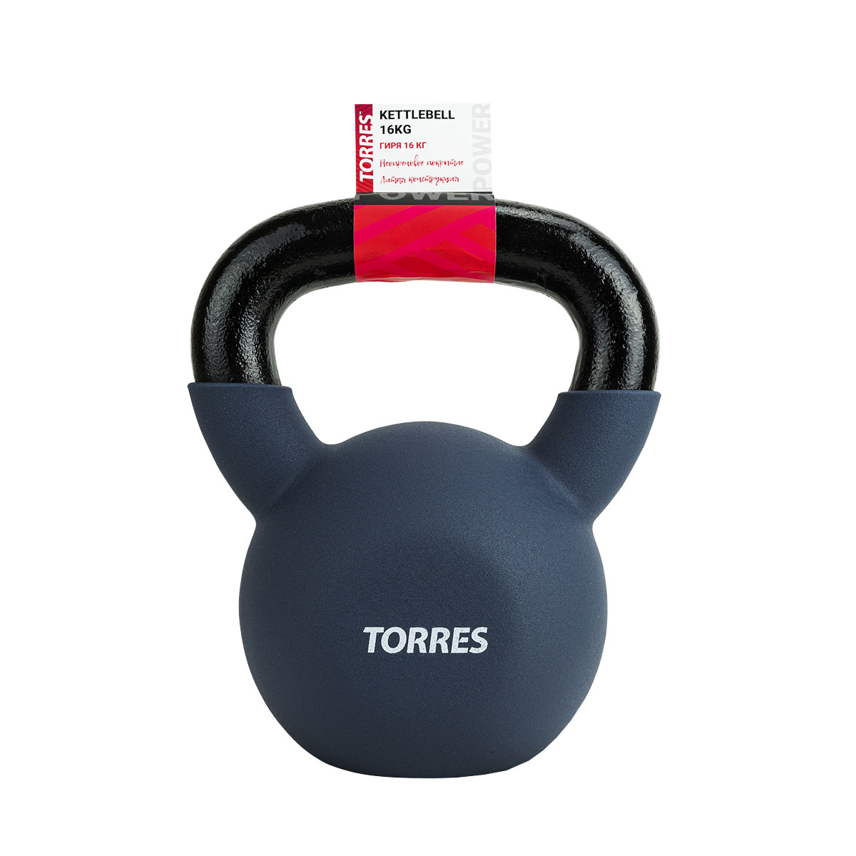 Гиря TORRES в неопреновой оболочке, Вес 16 кг