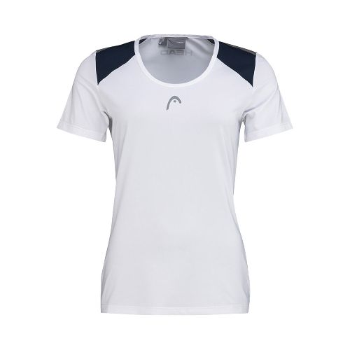 Футболка HEAD Club 22 T-Shirt W, женская, Размер l, Цвет Бело-темносиний