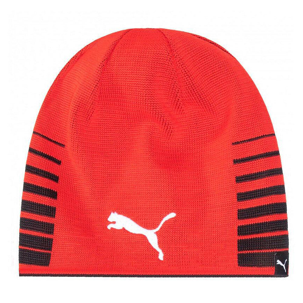 Шапка PUMA LIGA Reversible Beanie, Цвет Черно-красный
