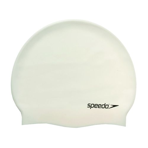 Шапочка для плавания SPEEDO Plain Flat Silicone Cap, Цвет Белый