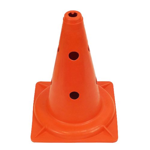 Конус тренировочный, с боковыми отверстиями, мягкий пластик, 32см