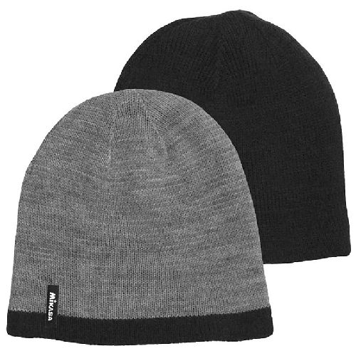 Шапка спортивная зимняя MIKASA, Цвет Серо-черный