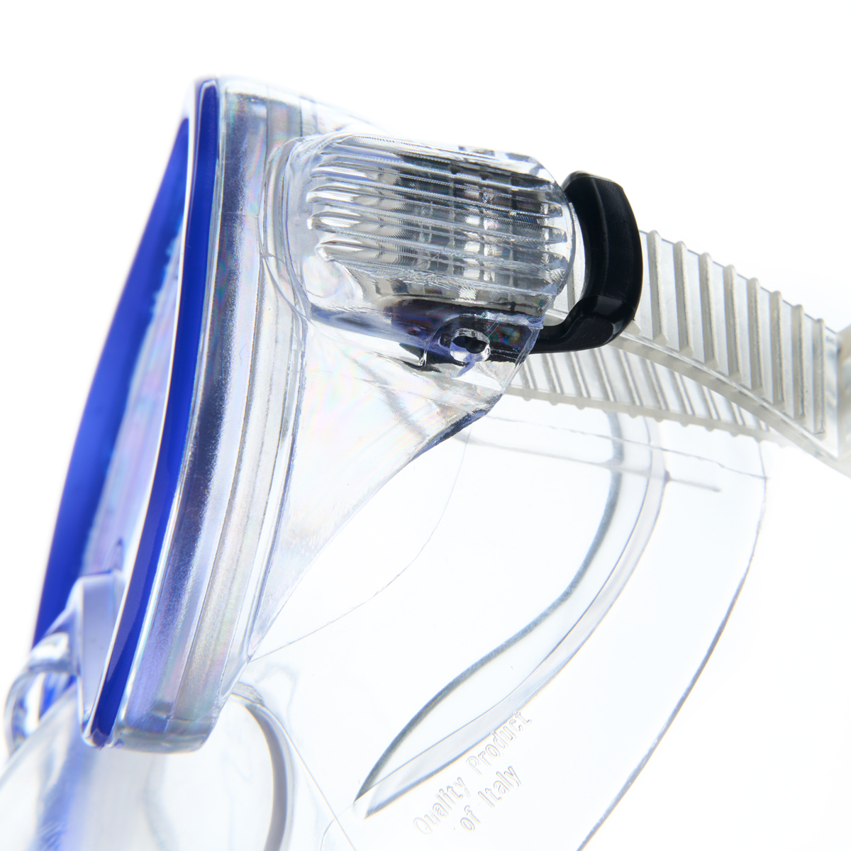 Маска для плавания SALVAS Domino Jr Mask, размер детский, Размер junior, Цвет Синий