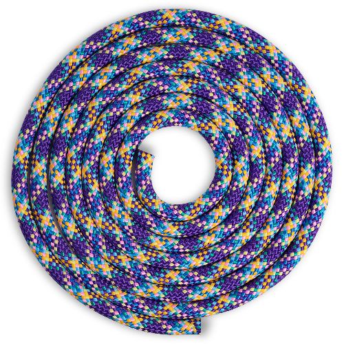 Скакалка гимнастическая INDIGO, длина 3м, Цвет Мультиколор