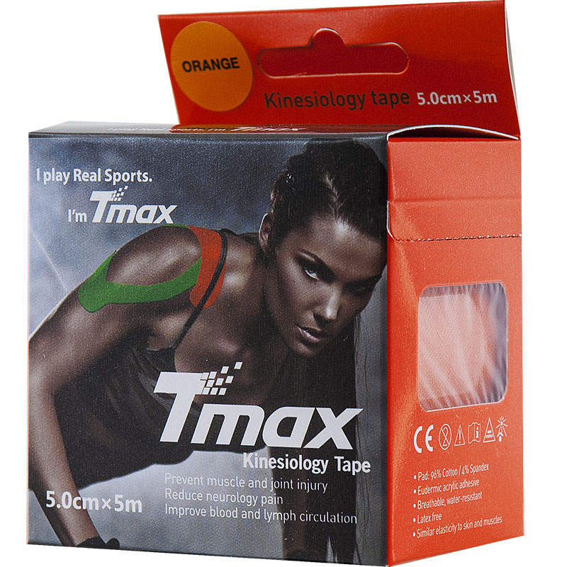 Тейп кинезиологический TMAX Extra Sticky, Цвет Оранжевый